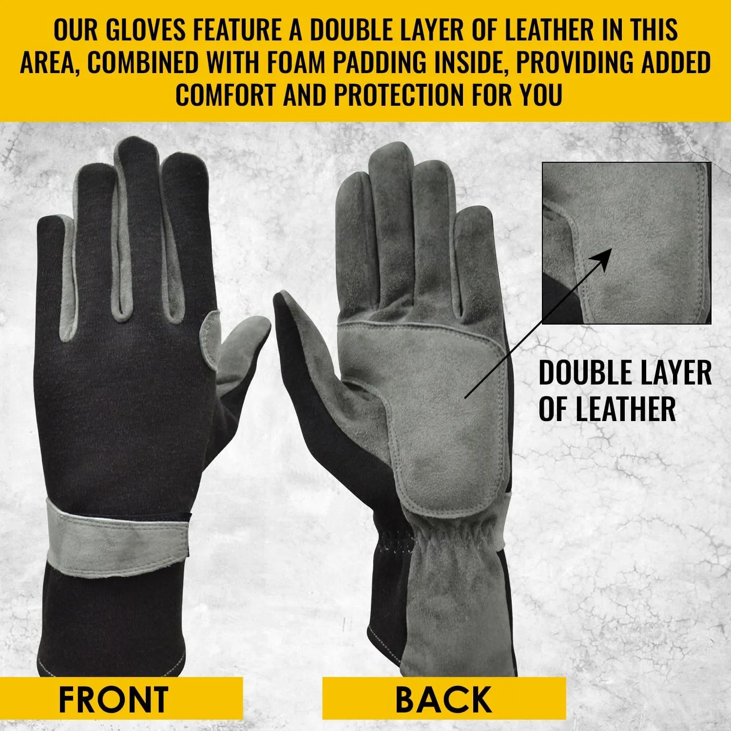 New Nomex & Leather Car Racing Gloves, Fire Retardant, Driving, Flying, Pilot, Gloves for Race Car Drivers, Flame Resistant Motorsport Gloves, Black and Grey