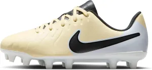 Nike Jr. Tiempo Legend 10 Club Little/Big Kids' Multi-Ground Low-Top Soccer (DV4352-700, Lemonade/Metallic Gold Coin/Black) Size 5