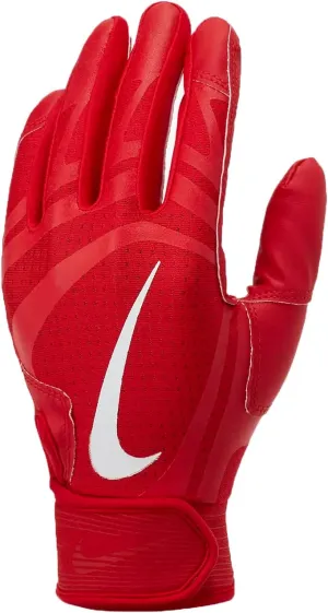 Nike Men`s Alpha Huarache Edge Baseball Batting Gloves (R(N1000131-650)/W, Small)