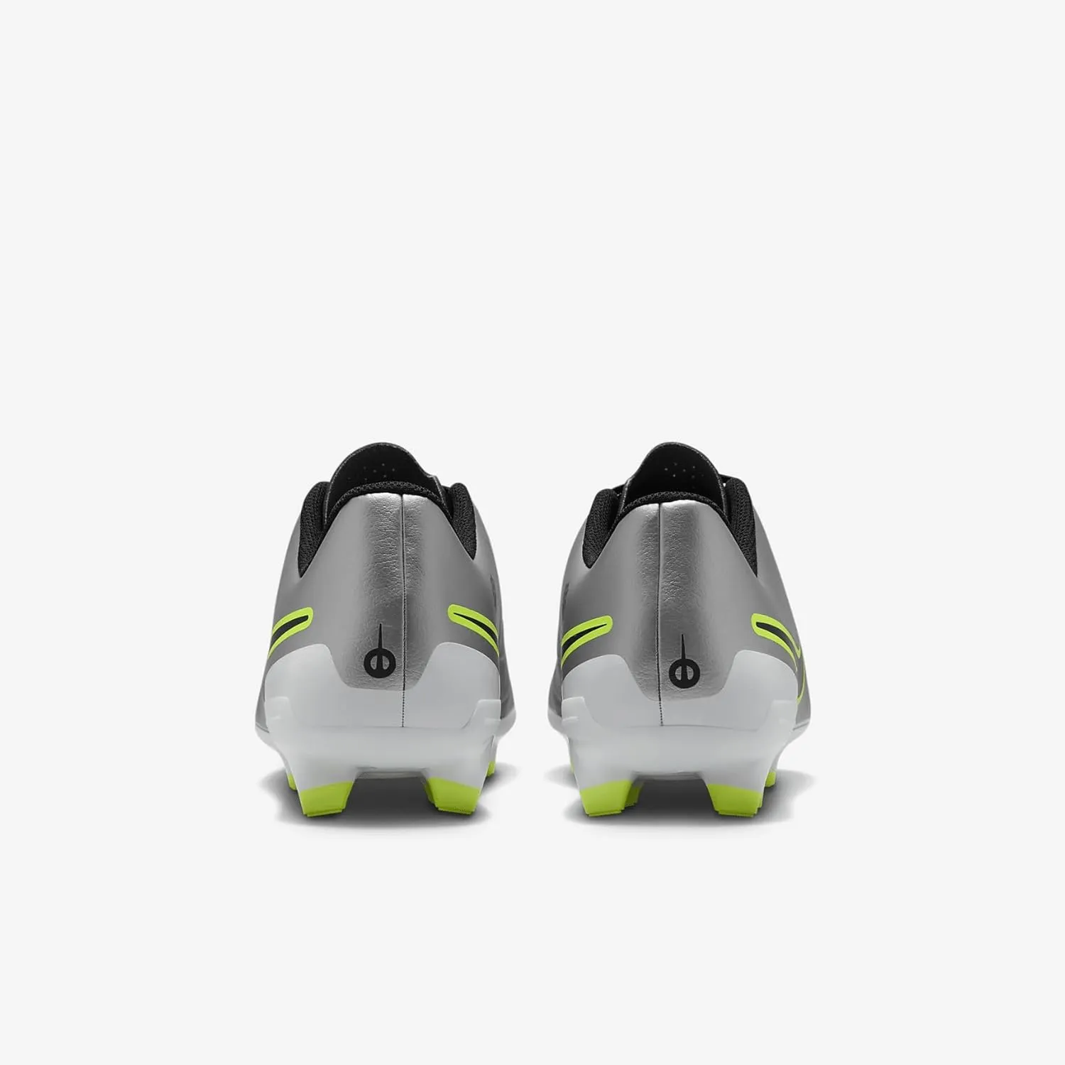 Nike Tiempo Legend 10 Club Multi-Ground Low-Top Soccer Cleats (DV4344-001, Metallic Silver/Volt/Black)