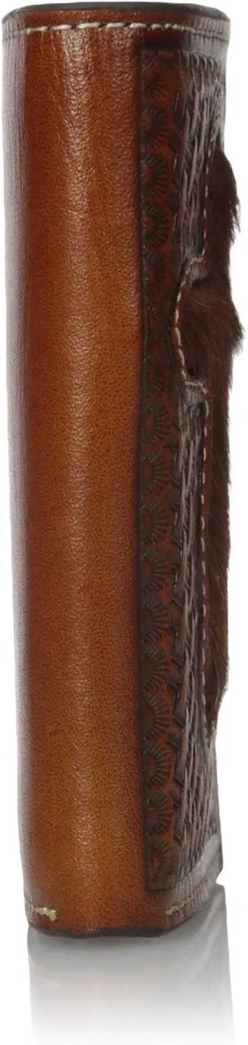 Nocona Men's Pro Hair Cross Inlay Trifold