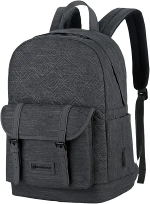 Nordace Comino Classic Backpack with USB Charging Port, Water Resistant - 15.6 Inch Laptop Backpack for Everyday, Travel, Work (Charcoal)
