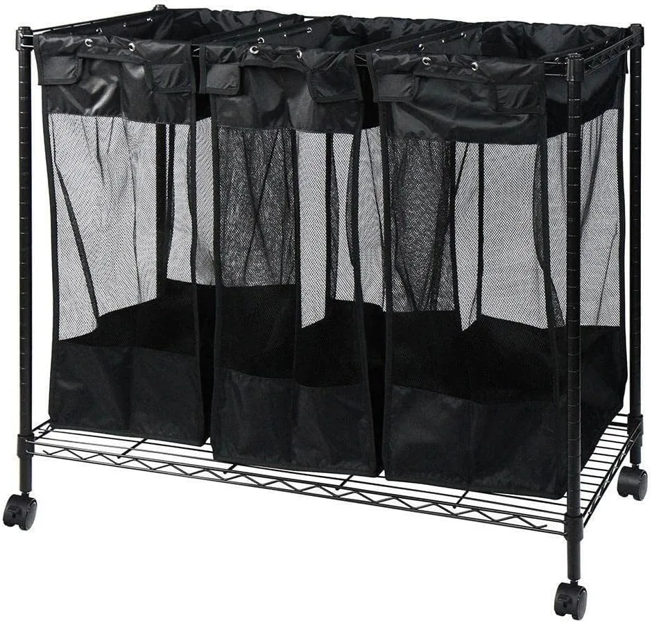 Oceanstar Triple Storage Organizer and Laundry Sorter