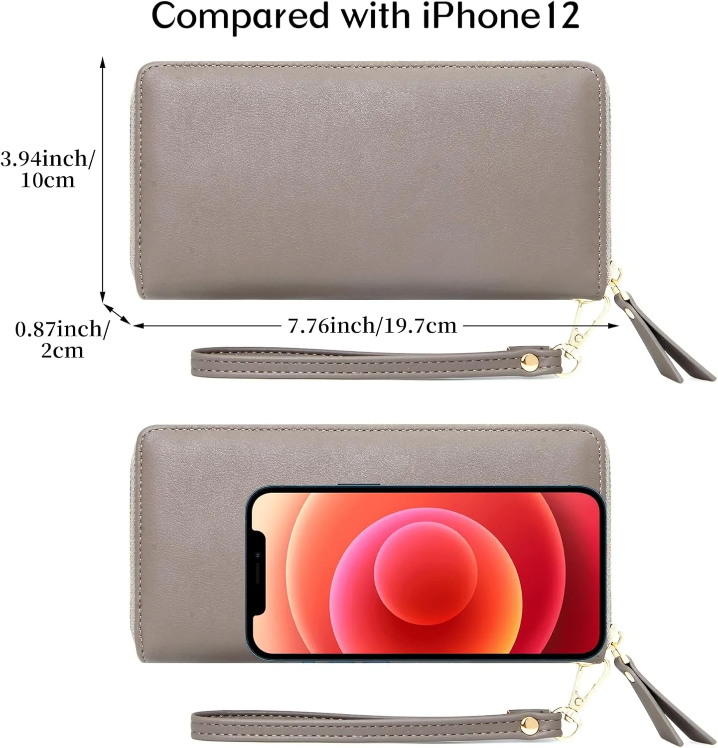 OIDERY Personalized Wallet for Women with Name and Flower,Thanksgiving Day Gifts for Parent,Birthday Gift for Grandpa and Holiday Gift for Women