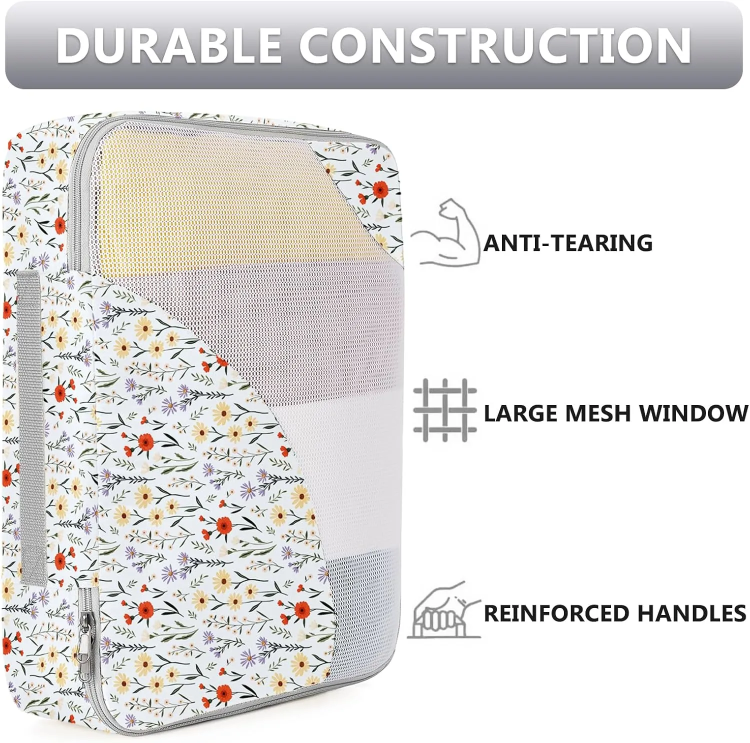 OlarHike 8 Set Packing Cubes for Travel, Sturdy Suitcase Organizer in 4 Sizes (Extra Large, Large, Medium, Small), OlarHike Luggage Cubes with Toiletry Bag, Essentials for Cruise Ship Gifts for Women