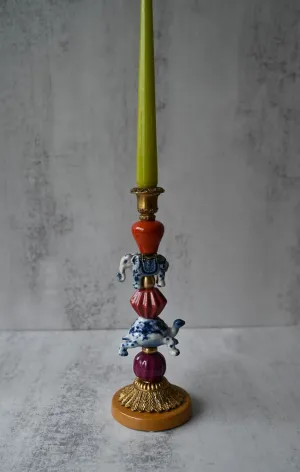 Ornate Ceramic Turtle Candle Holder