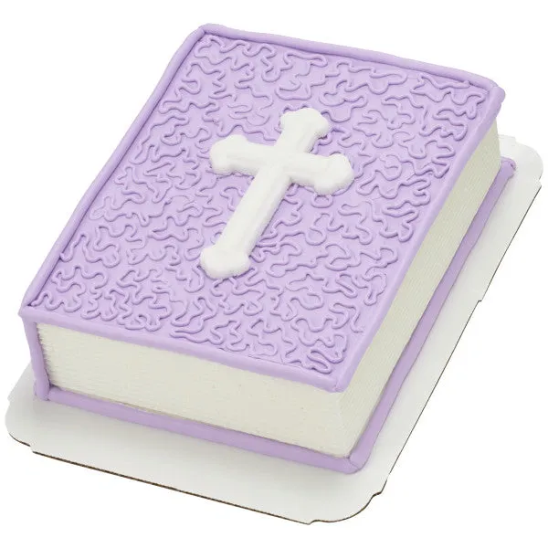 Ornate White Cross Pressed Sugar Decoration
