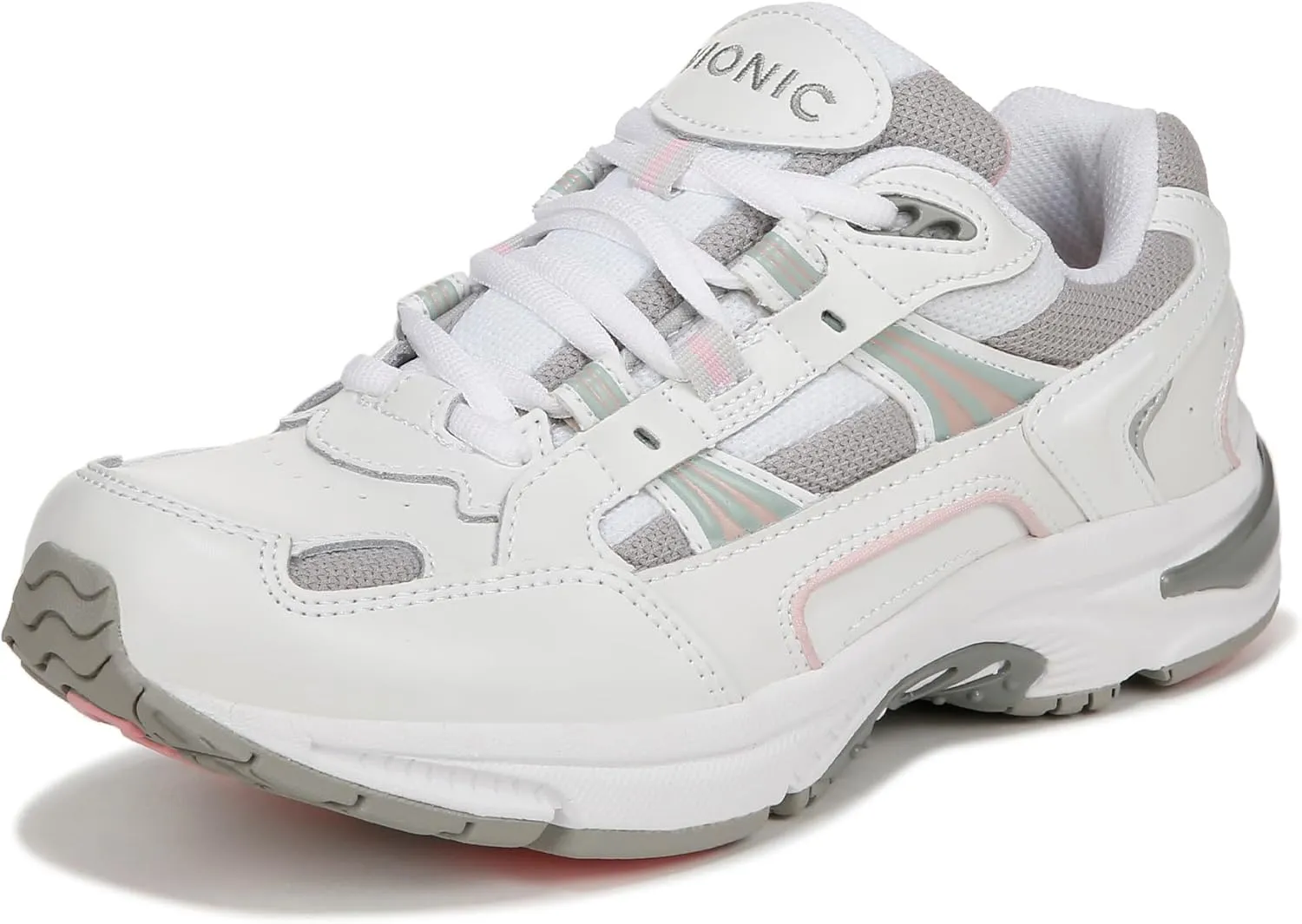 Orthaheel Women's Action Walker Shoes White/Pink 9 C/D US