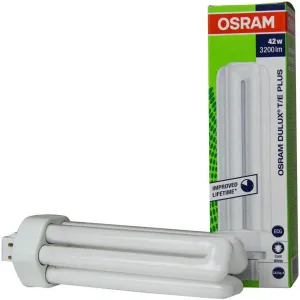 Osram Dulux T/E GX24Q-4 42w Cool White (4000k) Compact Fluorescent Light Plus Lamp