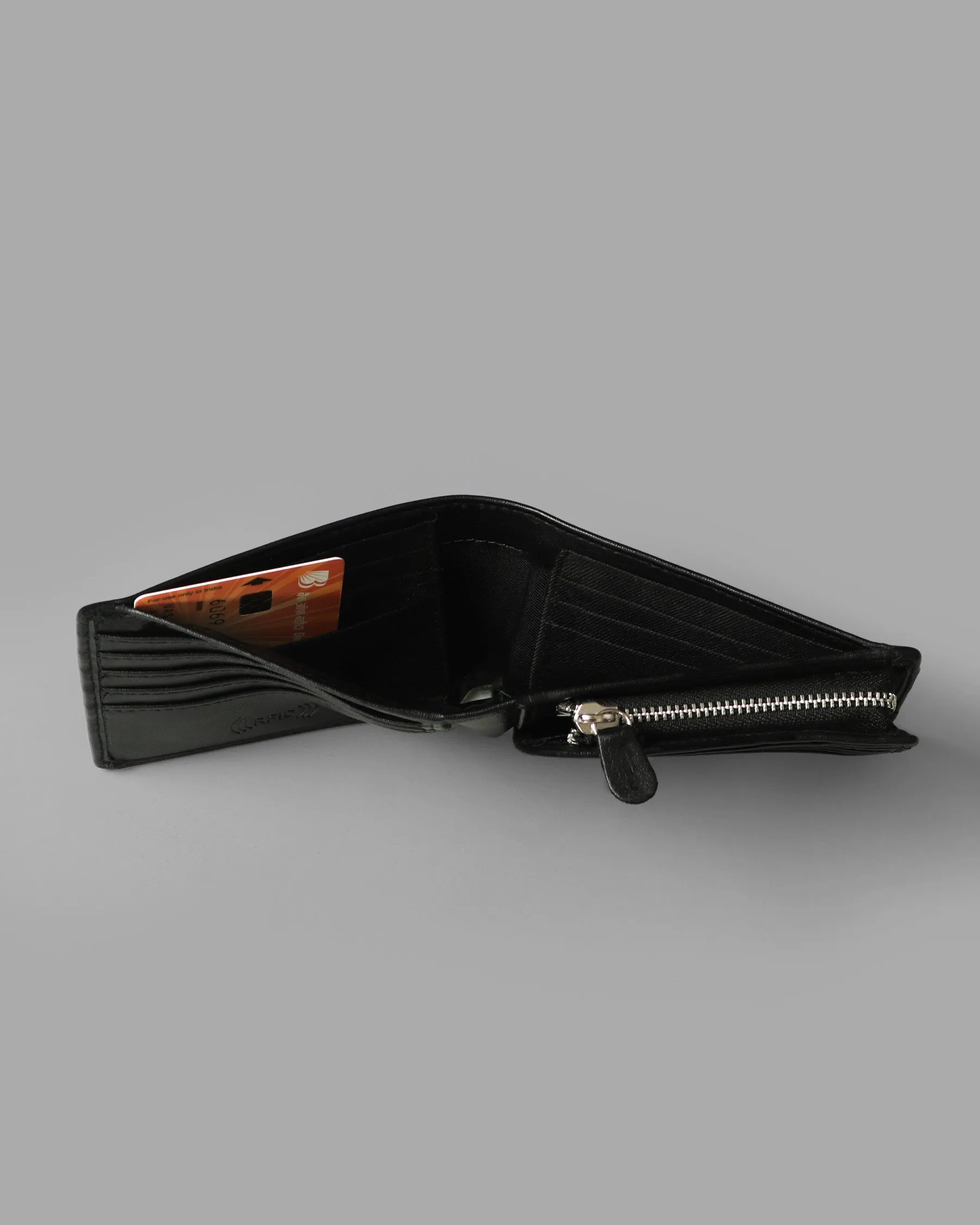 Pack Of 1 Black Wallet And 1 Jade Black Belt