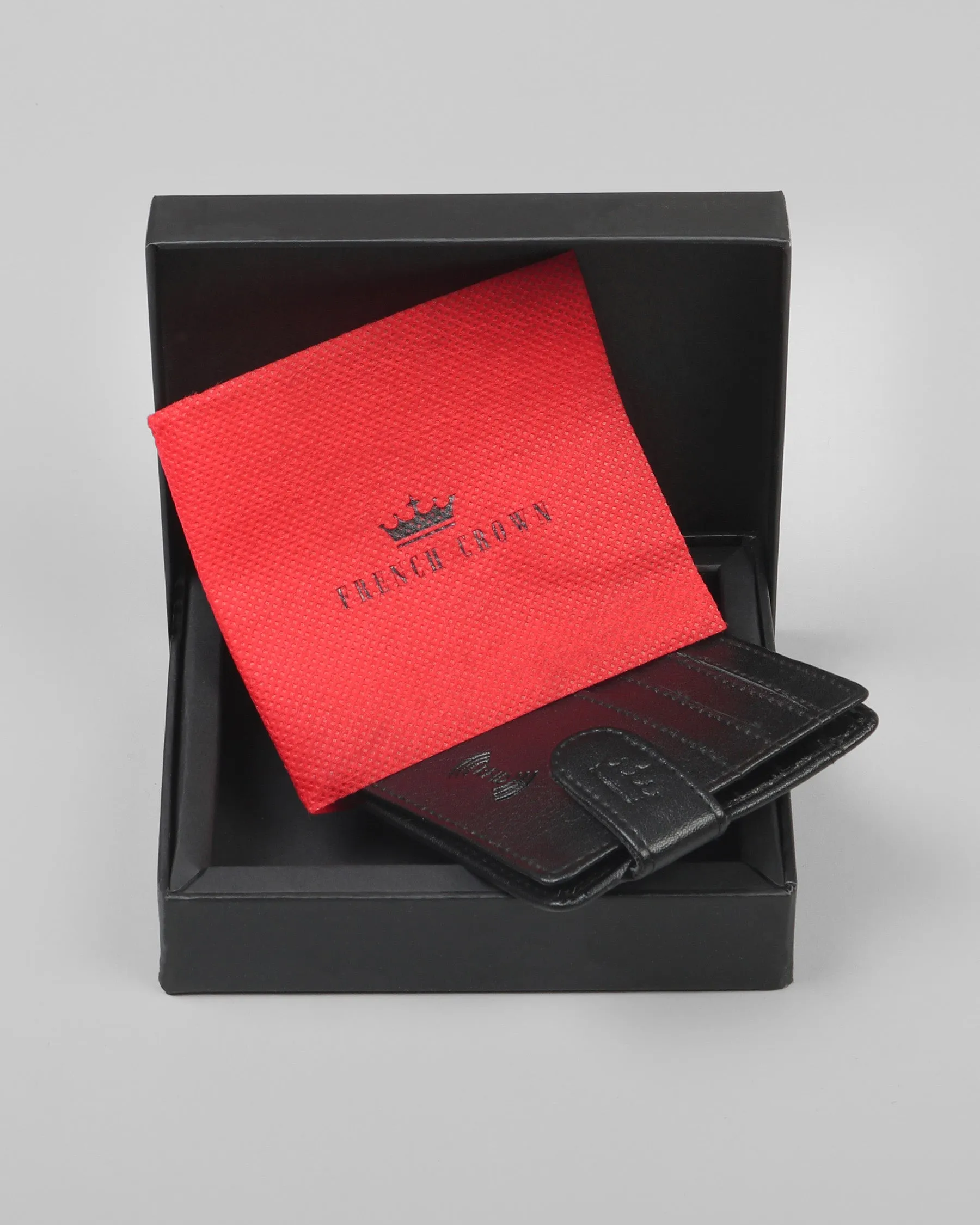 Pack Of 1 Jade Black Wallet And 1 Jade Black Belt