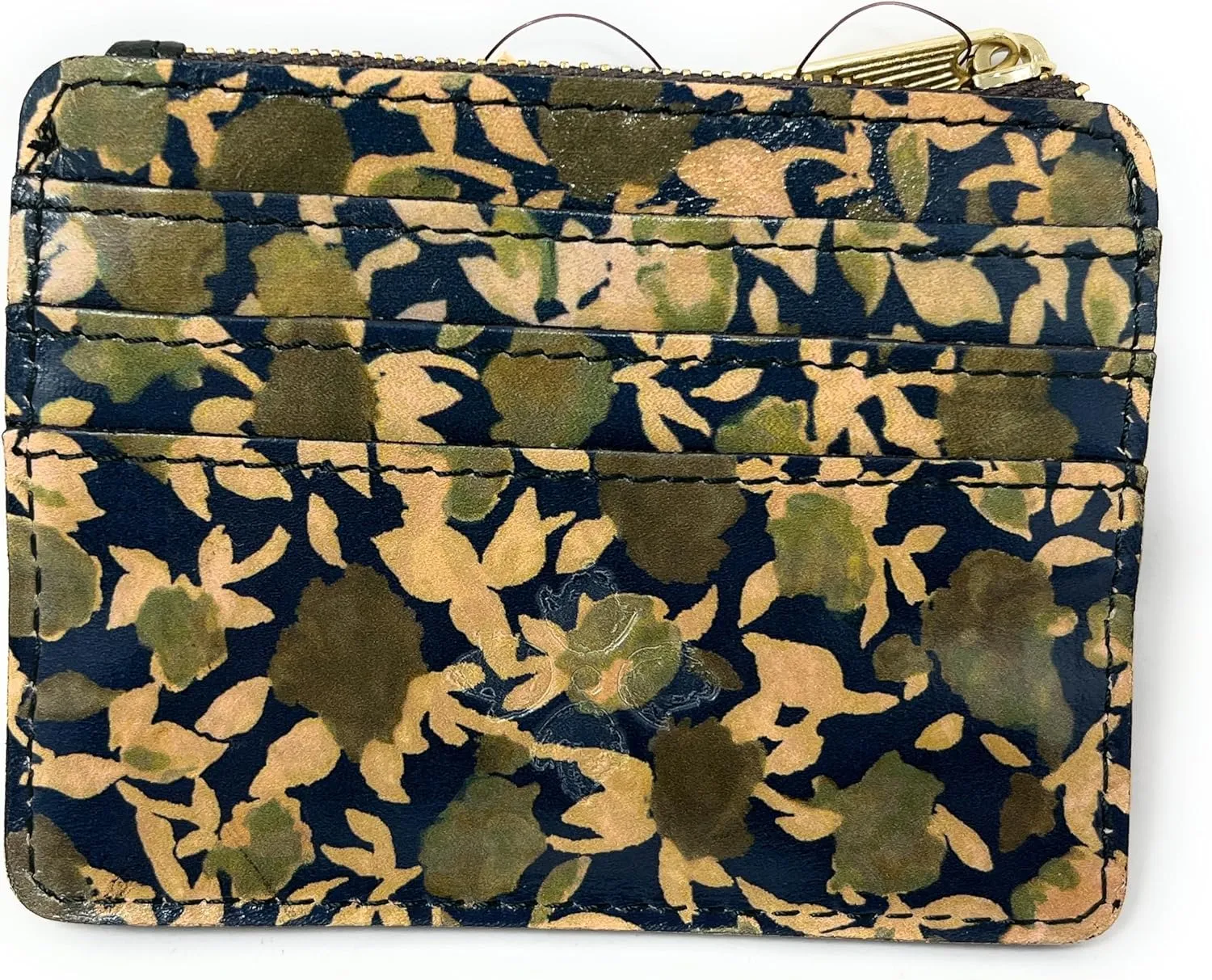 Patricia Nash Leather Cassis ID Card Case Wallet, Olive Groves