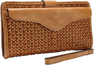 Patricia Nash Valentia Woven Sand Wallet, Brown