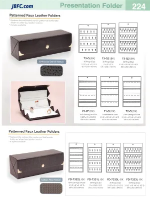 Patterned Faux Leather Folders