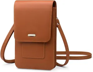 Peacocktion Small Crossbody Bags for Women, RFID Leather Wallet Women, Travel Cell Phone Purses with Card Slots