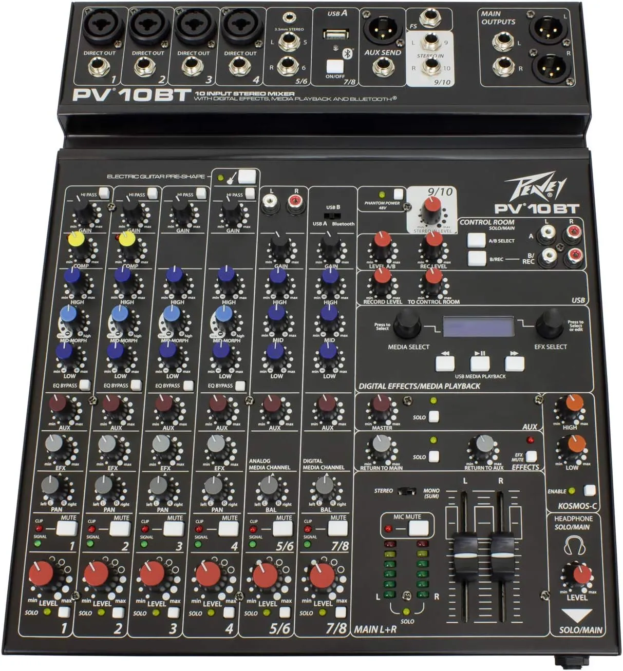 Peavey PV 10 BT Compact Mixer with Bluetooth