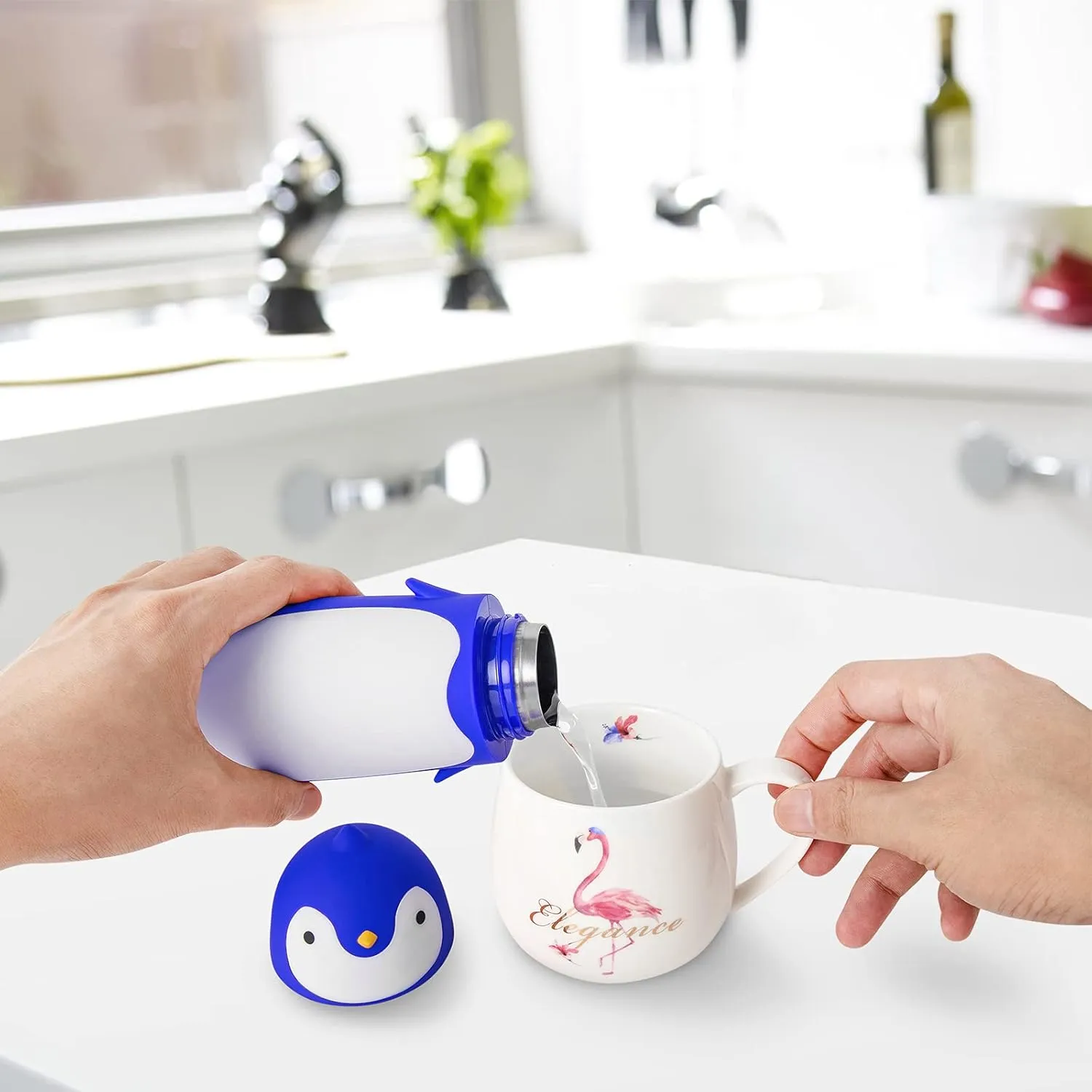 Penguin Stainless Steel Vacuum insulated tumblers Travel Mug Tea Water Bottle Coffee Flask