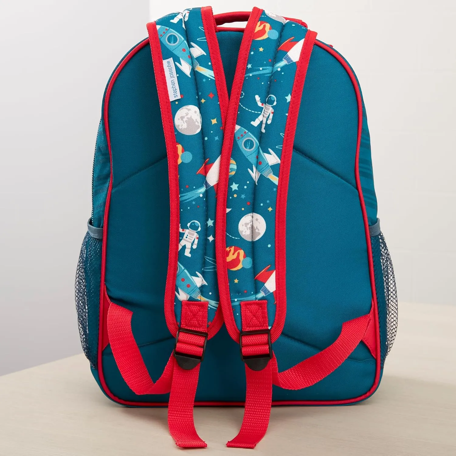 Personalization Universe Kids Backpack - Space Embroidered All Over Print by Stephen Joseph, Perfect for Boys and Girls, Customizable School Bag with Name, Personalized Embroidered Bookbag