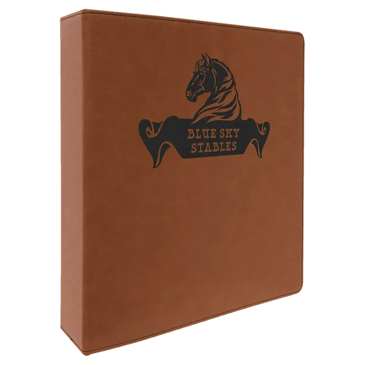 Personalized 3-Ring Binder and Organizer in Leatherette Colors