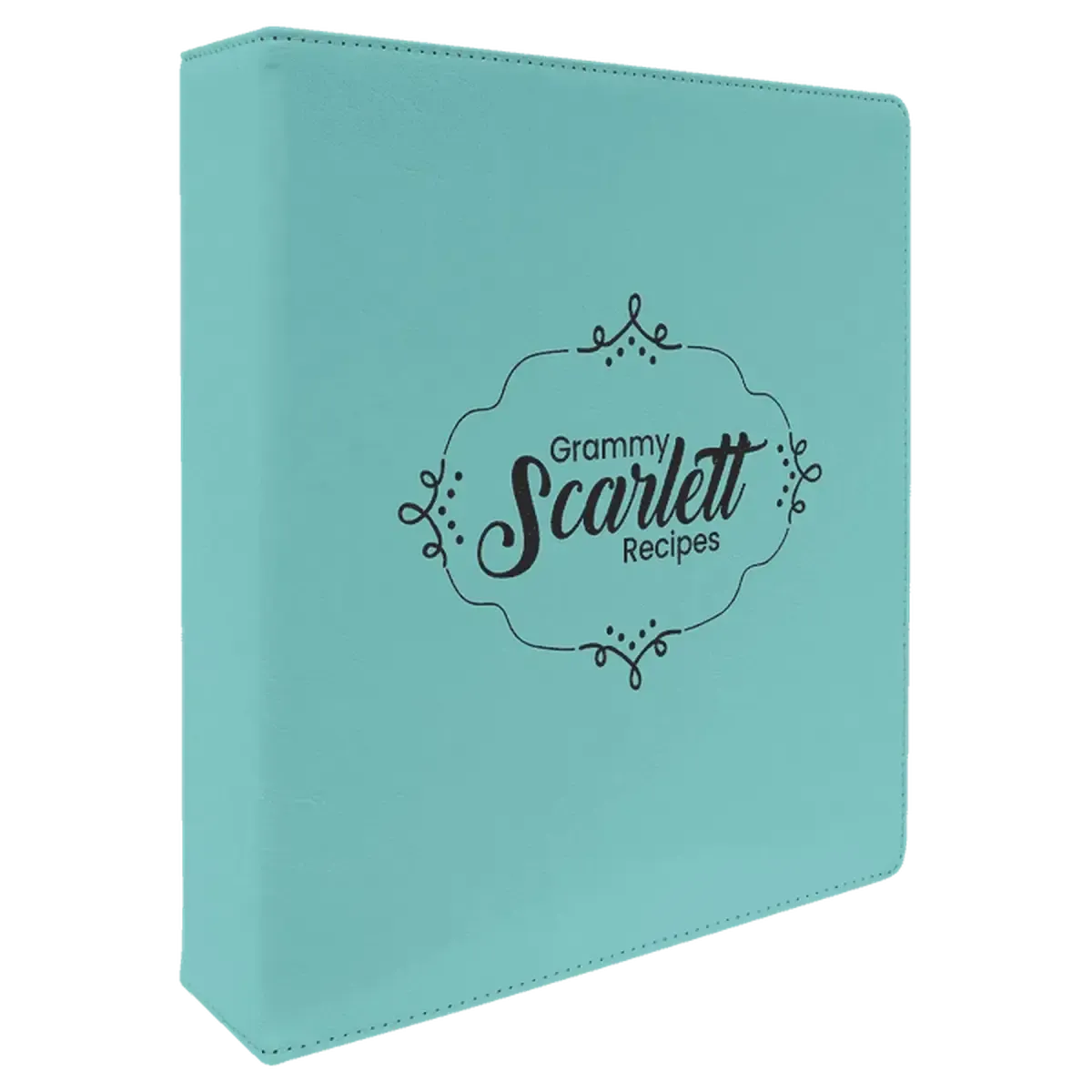 Personalized 3-Ring Binder and Organizer in Leatherette Colors