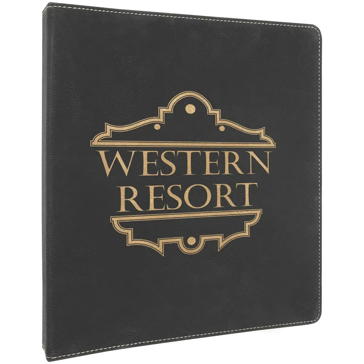 Personalized 3-Ring Binder and Organizer in Leatherette Colors