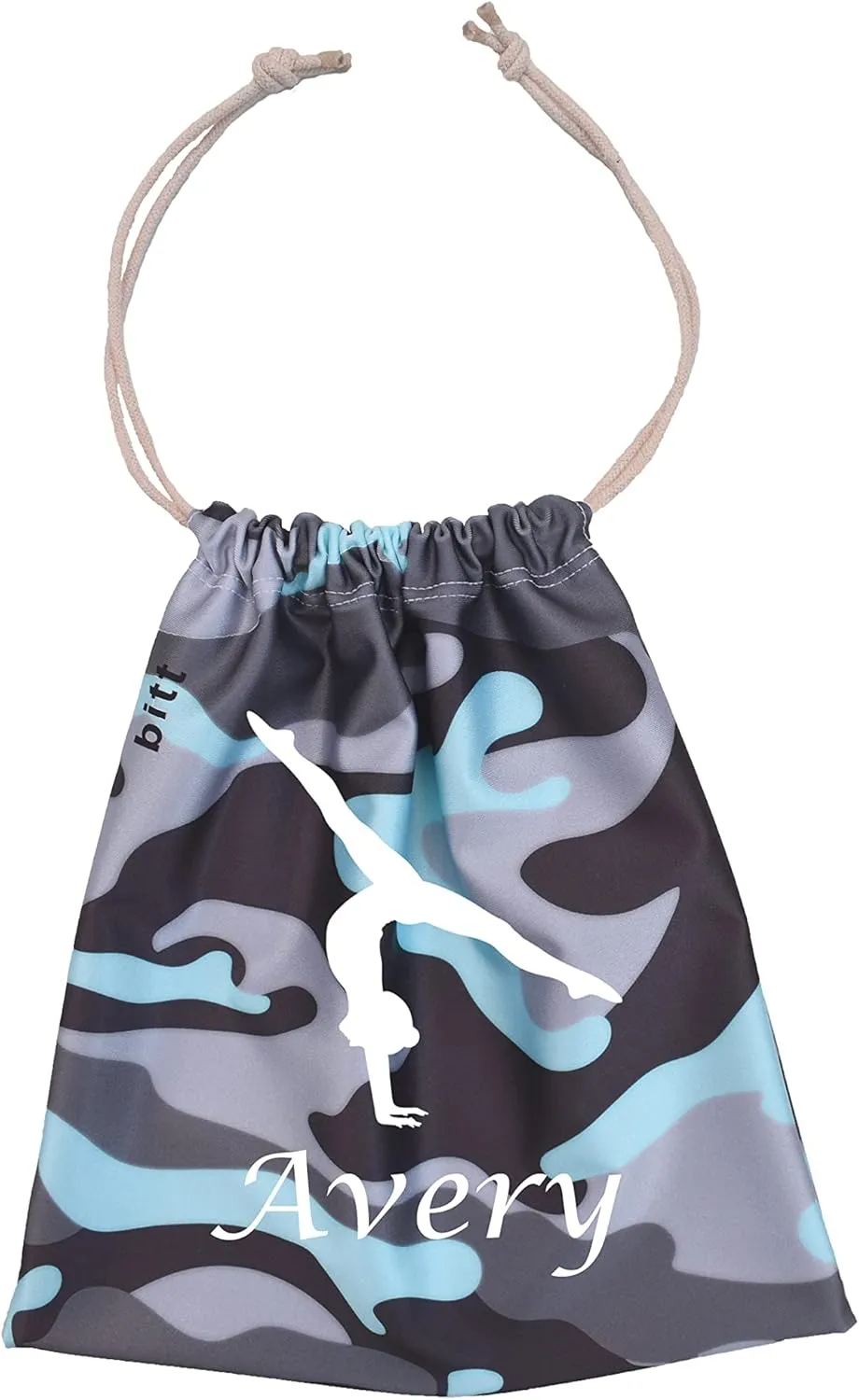 Personalized Camouflage Gymnastics Grip Bag with Handstand