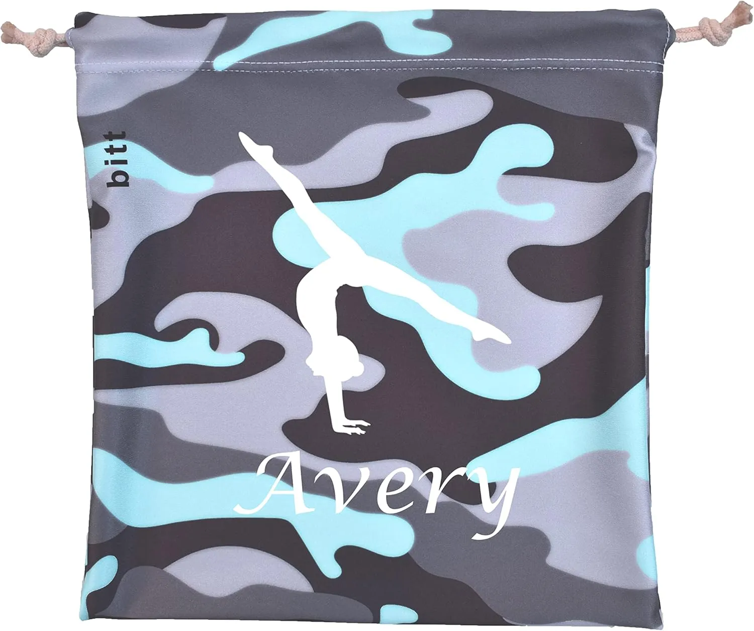 Personalized Camouflage Gymnastics Grip Bag with Handstand