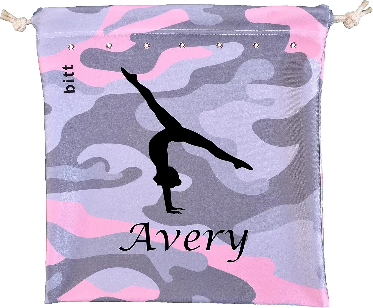 Personalized Camouflage Gymnastics Grip Bag with Handstand