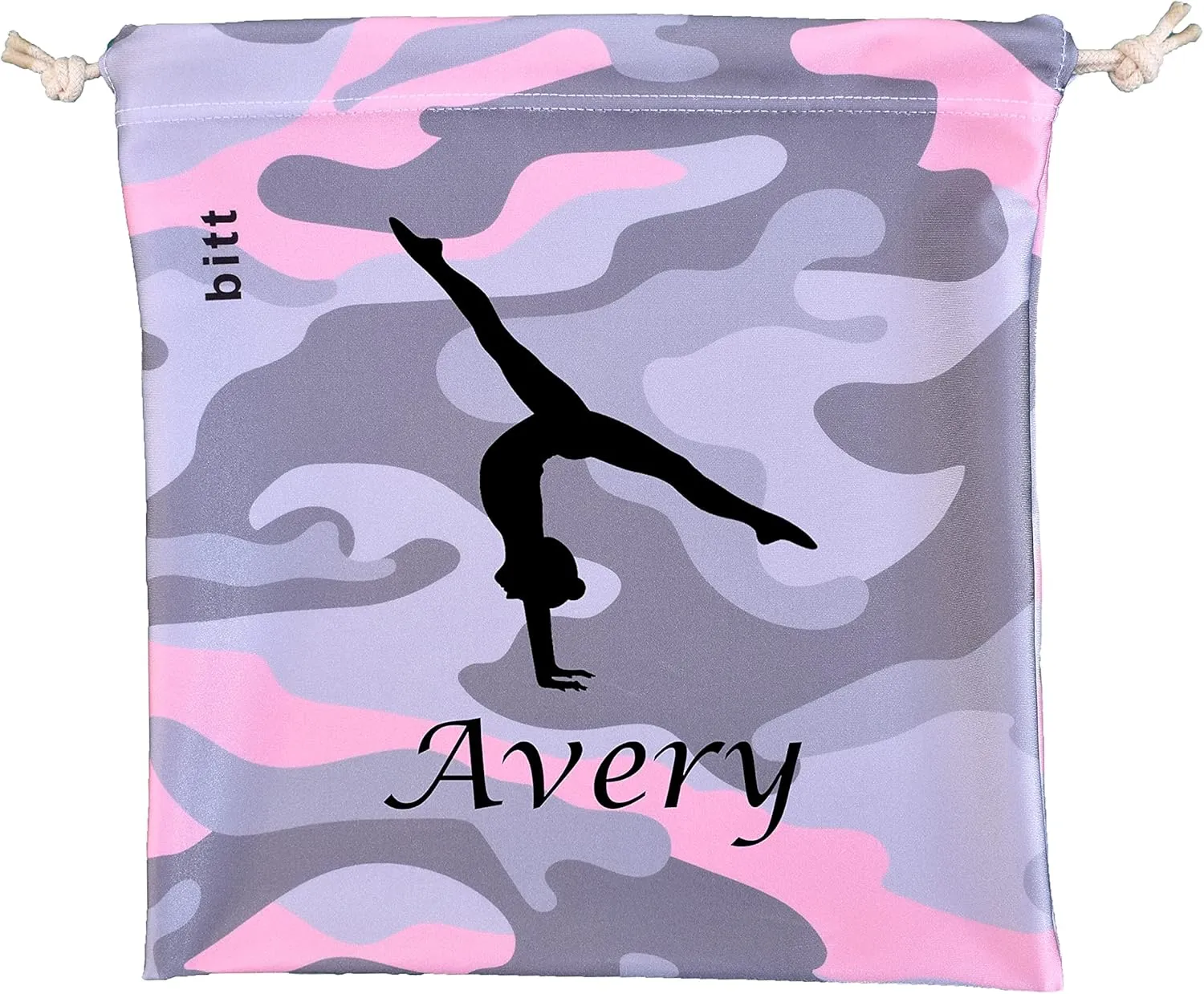 Personalized Camouflage Gymnastics Grip Bag with Handstand