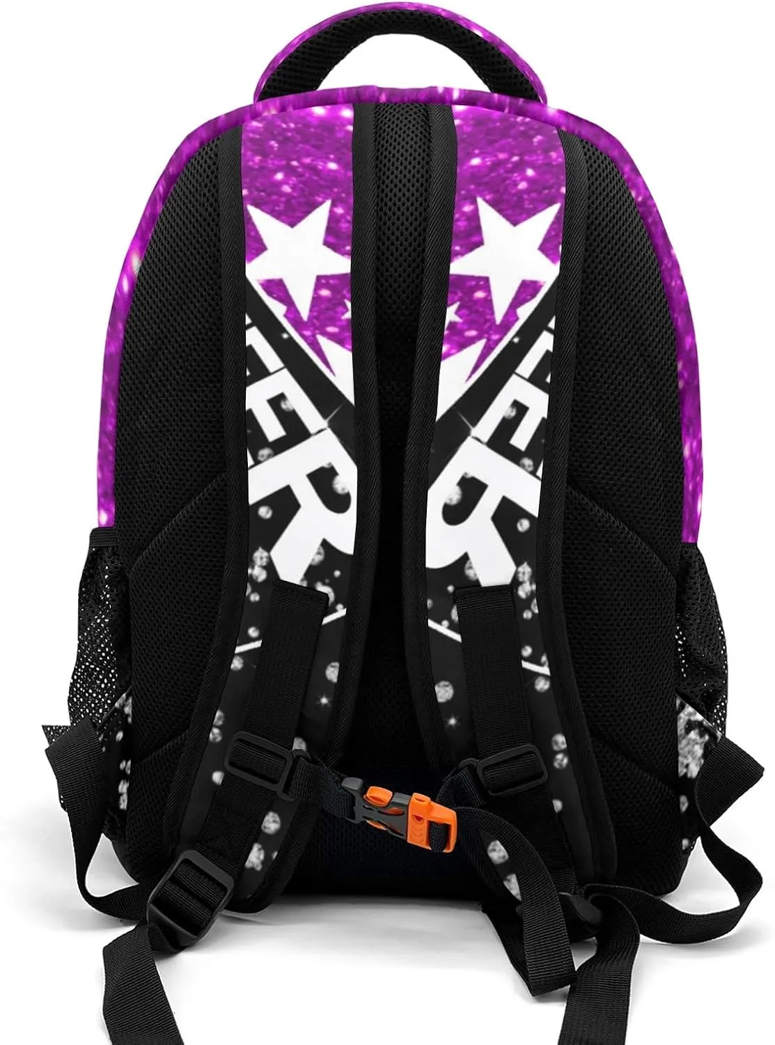 Personalized Cheer Cheerleading Backpack for Kids Boys Girls, Customized with Name Cheer School Backpack Casual Daypack Schoolbag for Student Bookbag (Deep Pink)