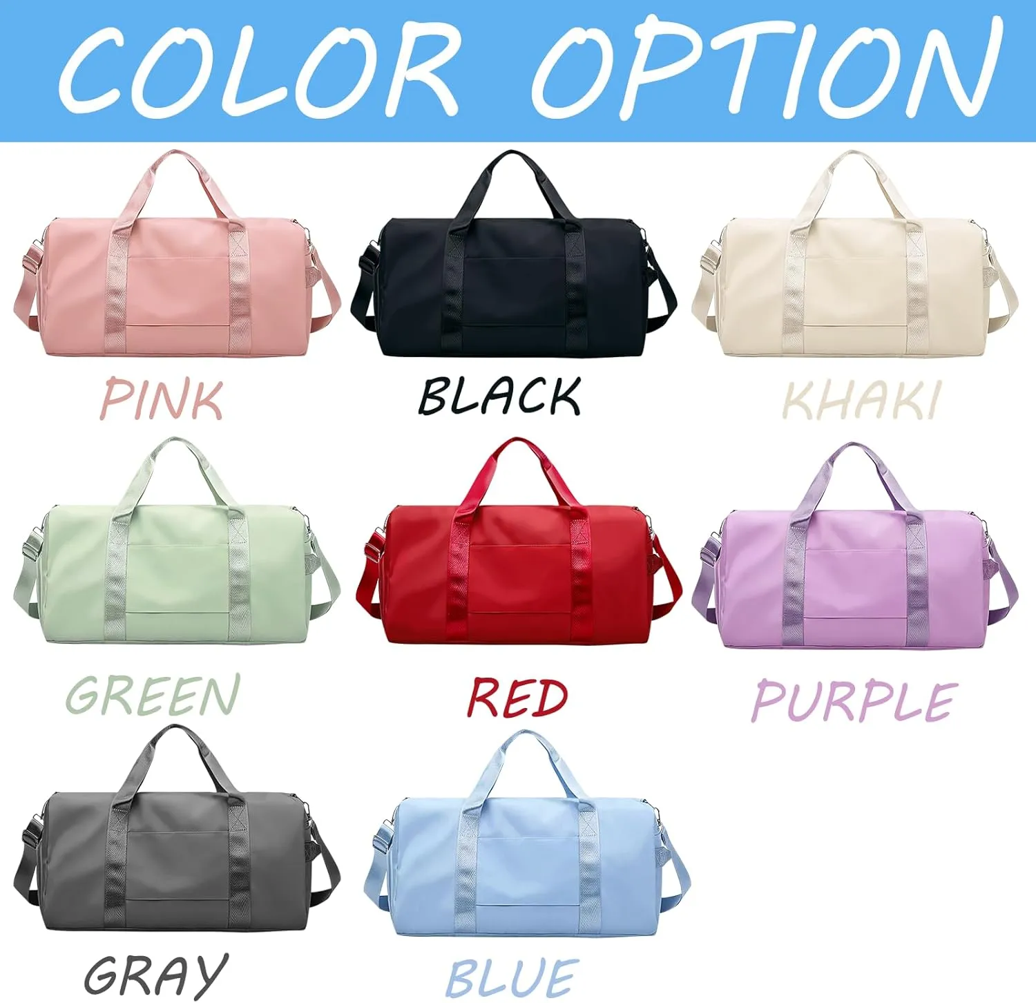 Personalized Duffle Bags with Name Photo Custom Sports Gym Bag Travel with Wet Dry Pockets Shoe Compartment Customizable Duffle Bag for Dance Football Ballet Team Cheer-Cheerleading