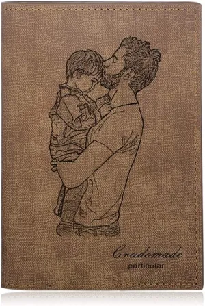 Personalized Engraved Wallet, Custom Photo Wallets for Men, Engraved Customized Leather Wallet for Men, Dad, Son, BF