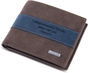 Personalized Engraved Wallets for Men, Custom Name Wallet PU Leather Bifold Wallet for Men,Husband,Dad,Son, Personalized Gifts