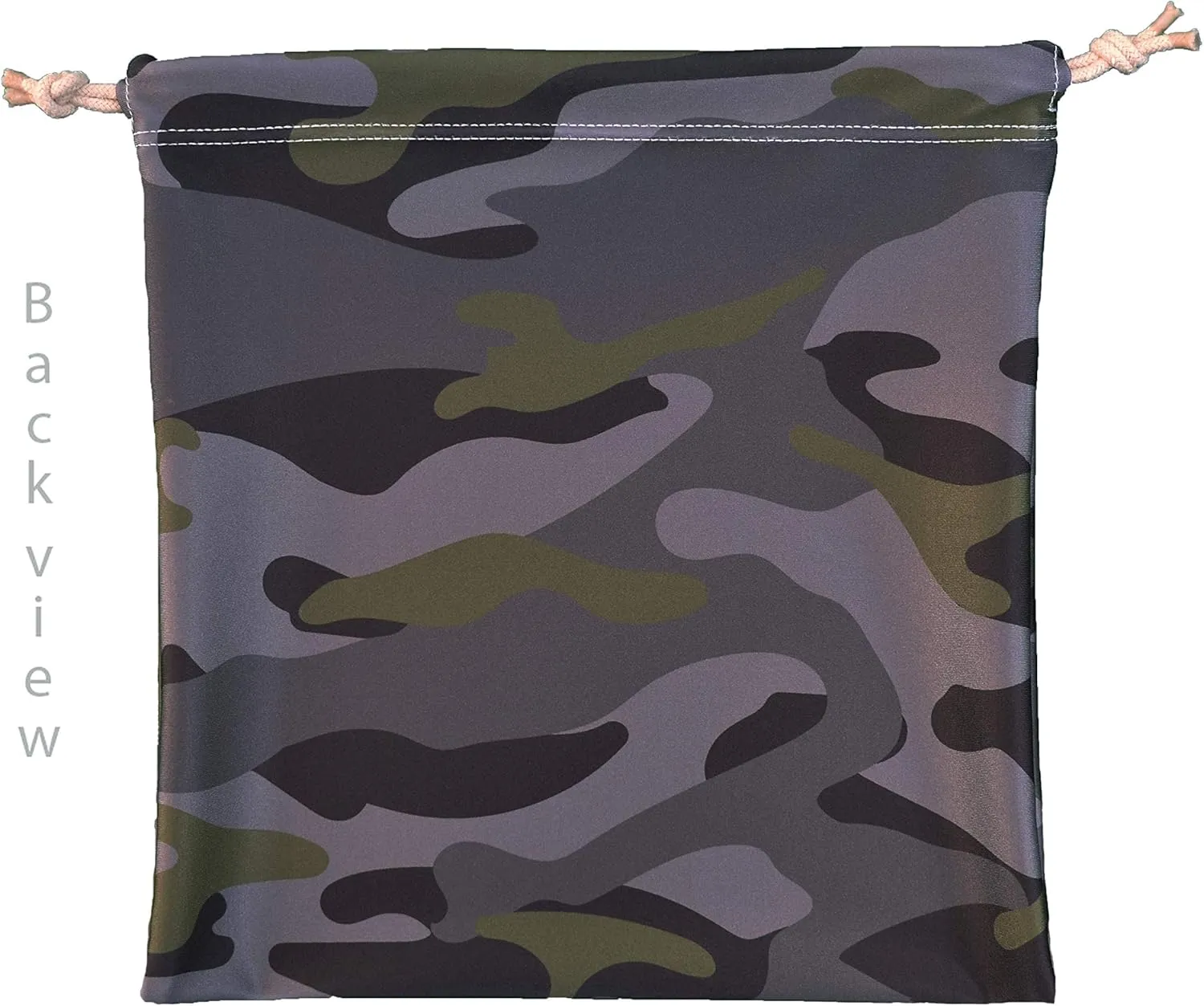 Personalized Gymnastics Grip Bag, Camouflage Drawstring Bag for Girls Boys (Olive Camo)