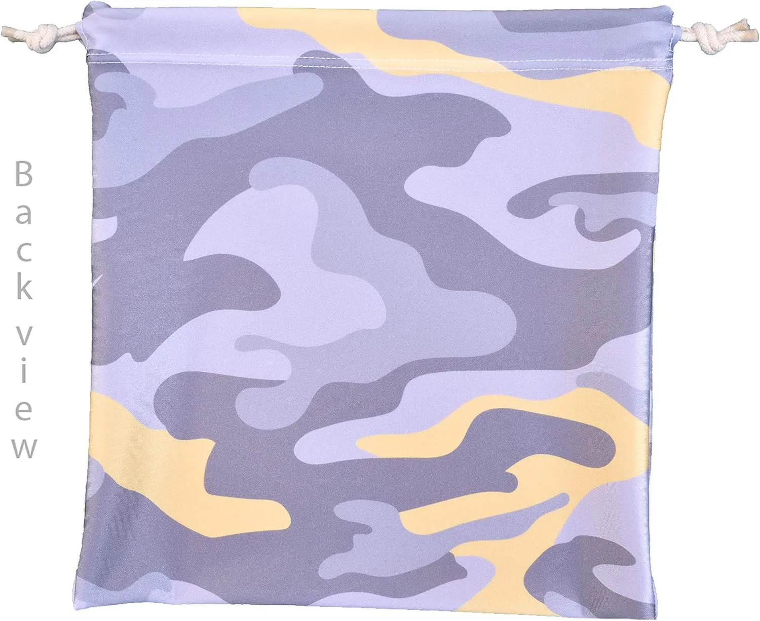 Personalized Gymnastics Grip Bag, Camouflage Drawstring Bag for Girls Boys (Yellow Camo)