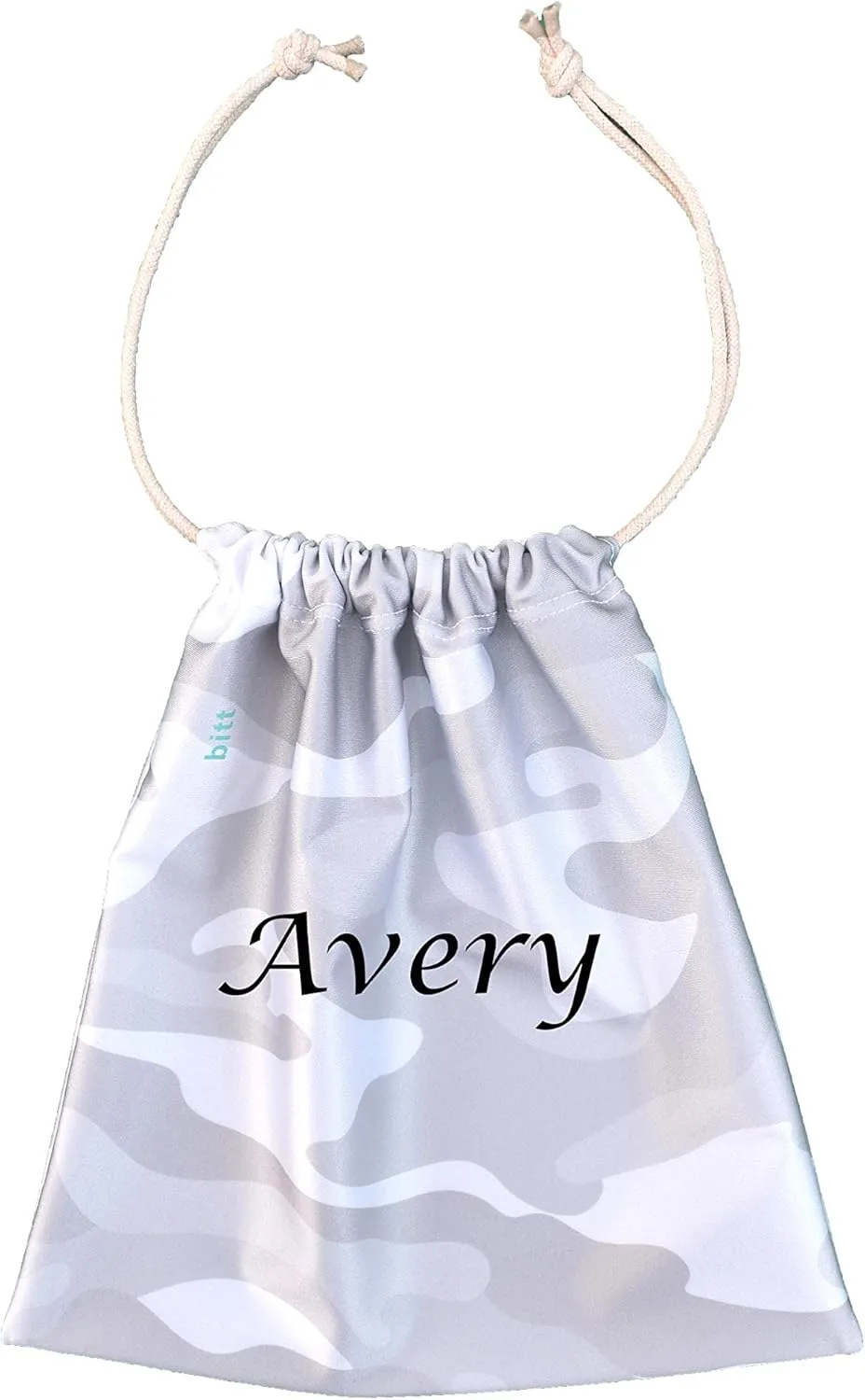 Personalized Gymnastics Grip Bag, Camouflage for Girls Boys (Silver White Camo)