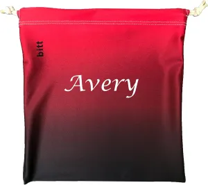 Personalized Gymnastics Grip Bag - Ombre Colors, Customized Bag with Crystals Option