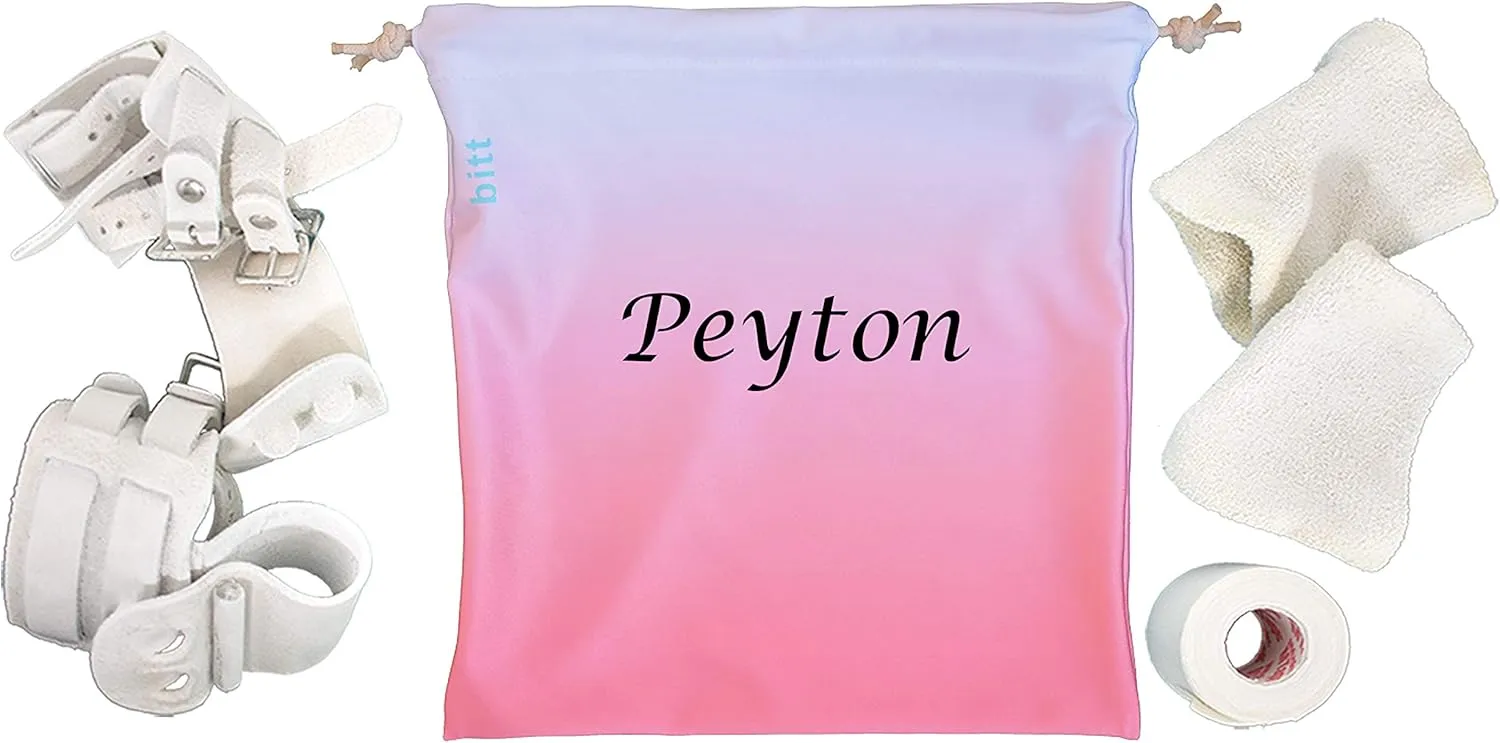 Personalized Gymnastics Grip Bag - Ombre Colors, Customized Bag with Crystals Option