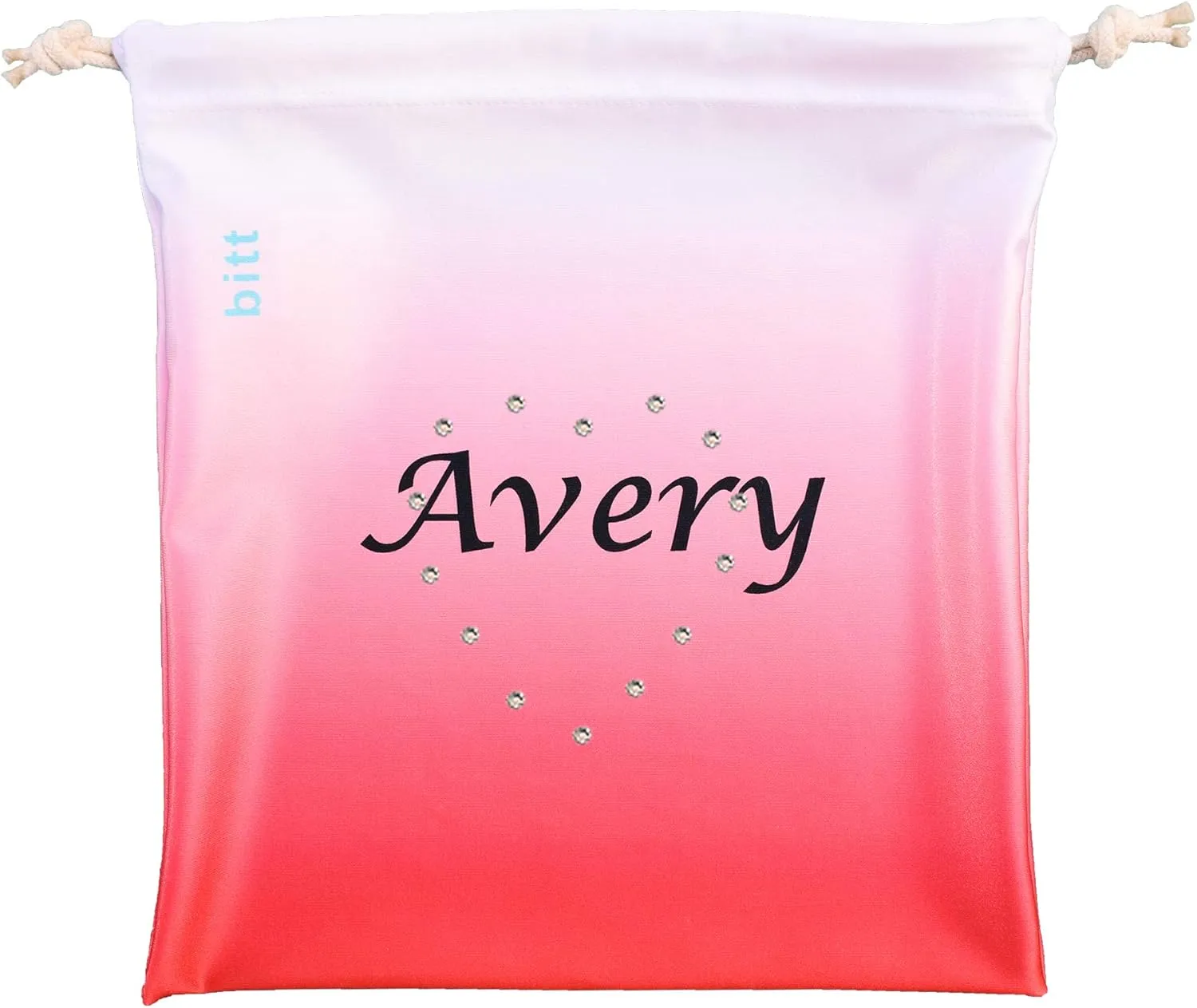 Personalized Gymnastics Grip Bag - Ombre Colors, Customized Bag with Crystals Option