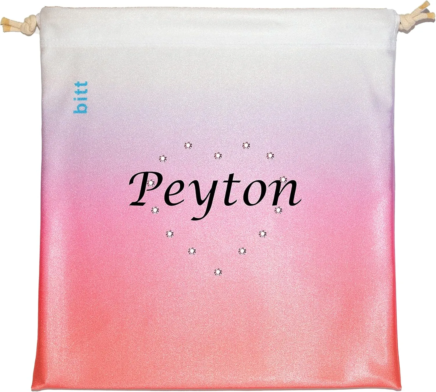Personalized Gymnastics Grip Bag - Ombre Colors, Customized Bag with Crystals Option