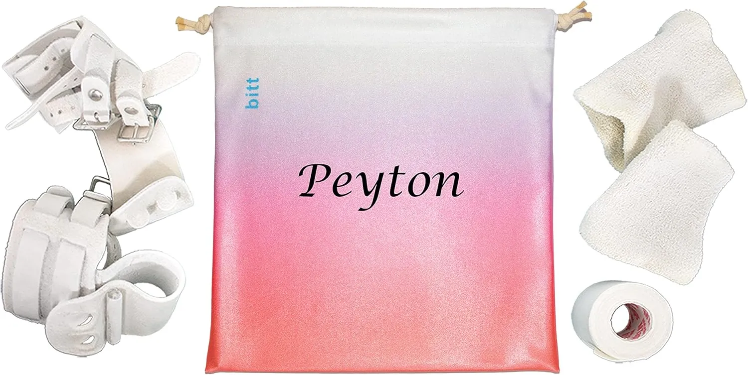 Personalized Gymnastics Grip Bag - Ombre Colors, Customized Bag with Crystals Option
