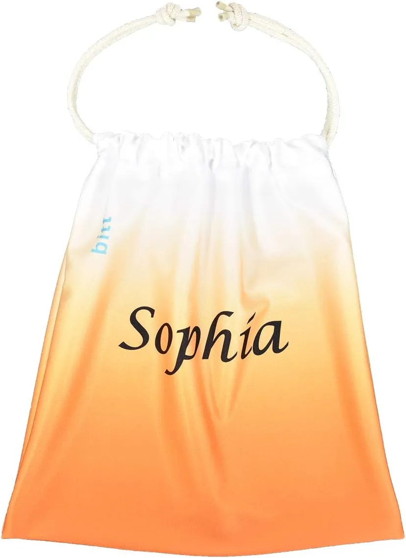 Personalized Gymnastics Grip Bag - Ombre Colors, Customized Bag with Crystals Option
