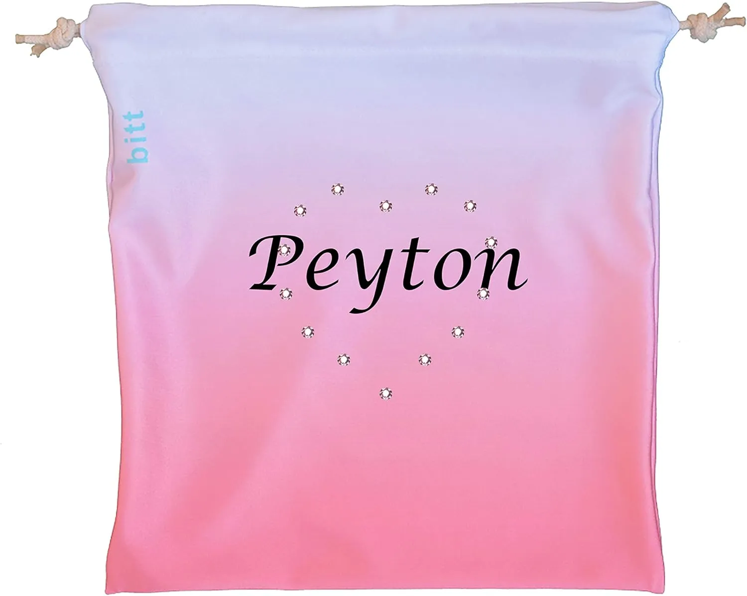 Personalized Gymnastics Grip Bag - Ombre Colors, Customized Bag with Crystals Option