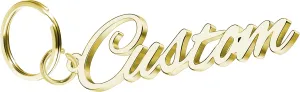 Personalized Name Keychain Custom Stainless Steel Letters Pendant as Special Christmas Gift for Women Girls