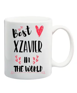 Personalized Name Mug, Custom Name Mug Xzavier in the World Customizable Name Mug, Name Mug, Personalized Name 11oz White Mug 234833