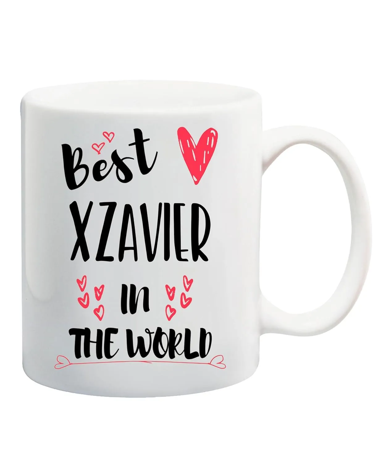 Personalized Name Mug, Custom Name Mug Xzavier in the World Customizable Name Mug, Name Mug, Personalized Name 11oz White Mug 234833