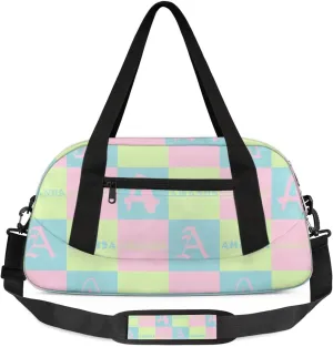 Personalized Sport Dance Bag Custom Boys Gym Bag Girls Ballet Dance Bag Customize Travel Duffle Bag with Name Overnight Weekender Bags (Blue Green Pink)