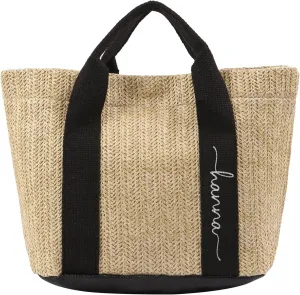 Personalized Straw Tote Bag for Women, Custom Name Beach Bag Large Tote Bag for Women, Teacher, Mother’s Day Gift