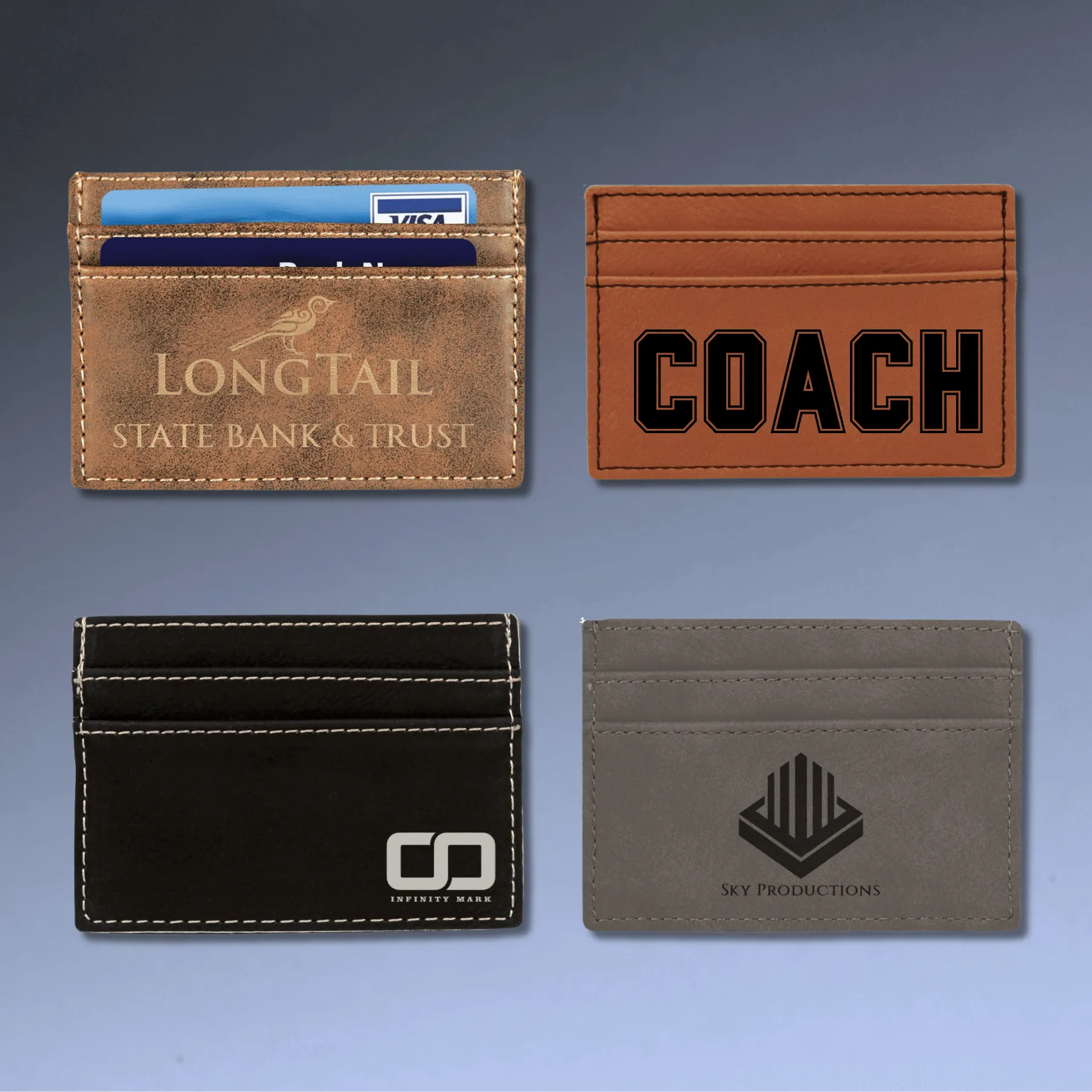Personalized Wallet Clip with Card Holder