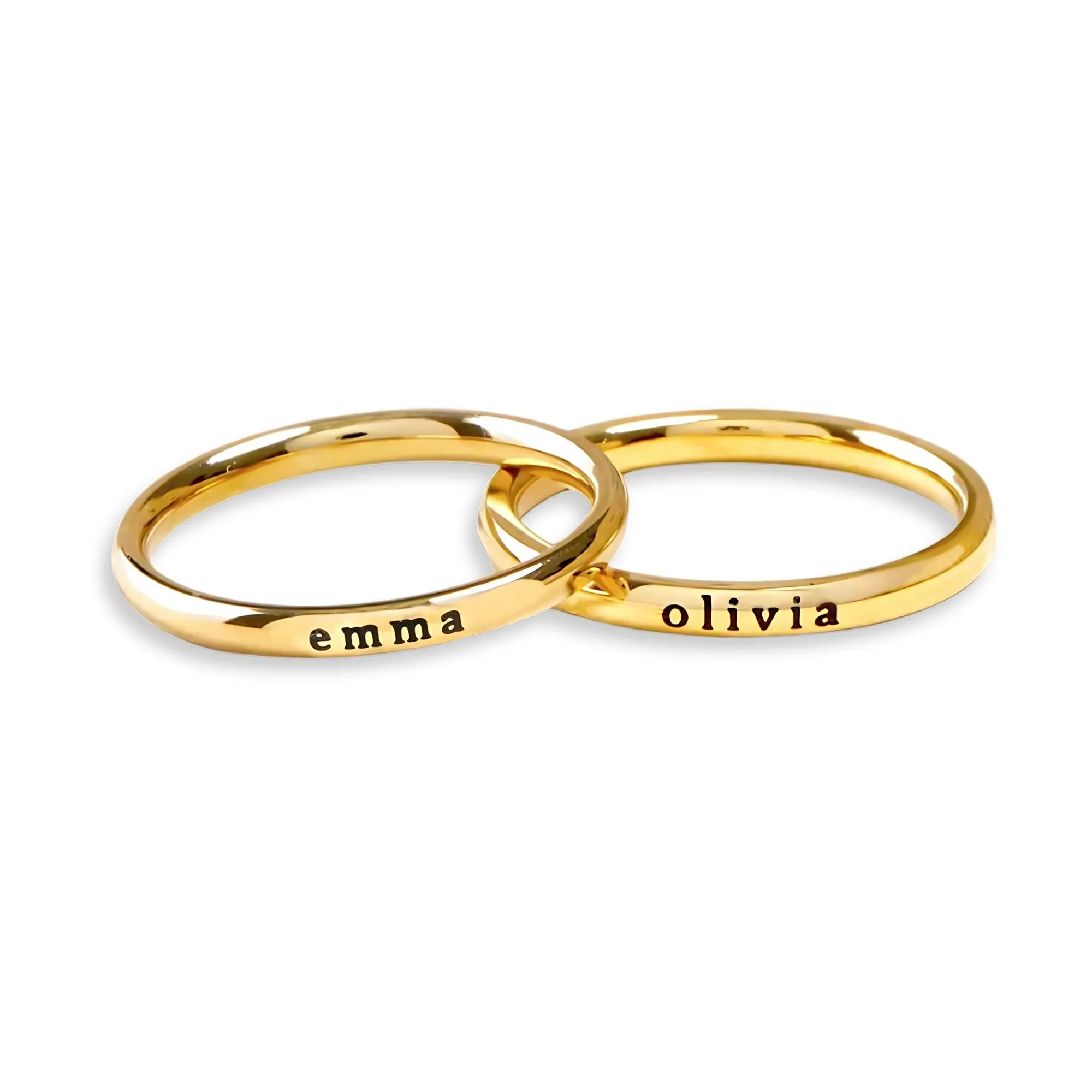 Petite Custom Name Ring